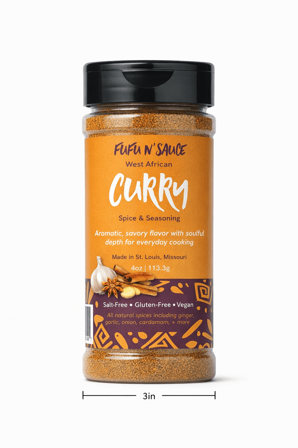 Chef Adjo's West African Curry Spice jar