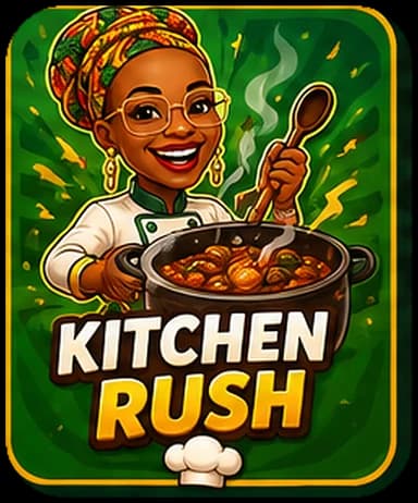Chef Adjo cooking in Kitchen Rush