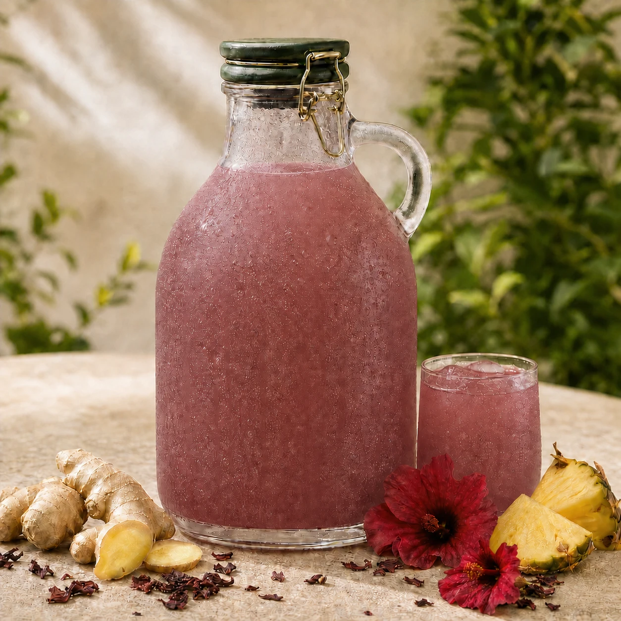 Ginger–Hibiscus Tea — Gallon