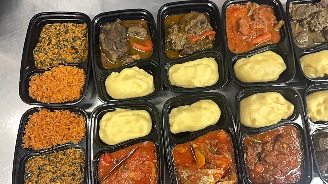 Cooking in the FUFU n' Sauce kitchen
